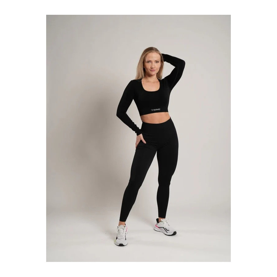 TIMME - Seamless Skin 2.0 leggings with a high waist - Black